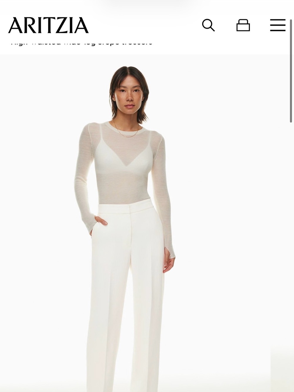 Aritzia alanya Pant
Color light birch